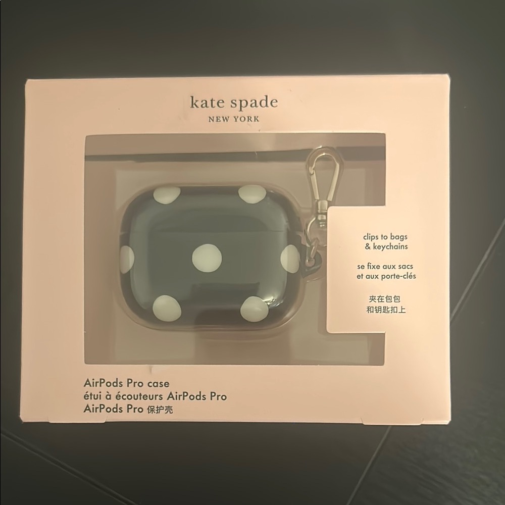 Kate Spade Black and White AirPods Pro Case